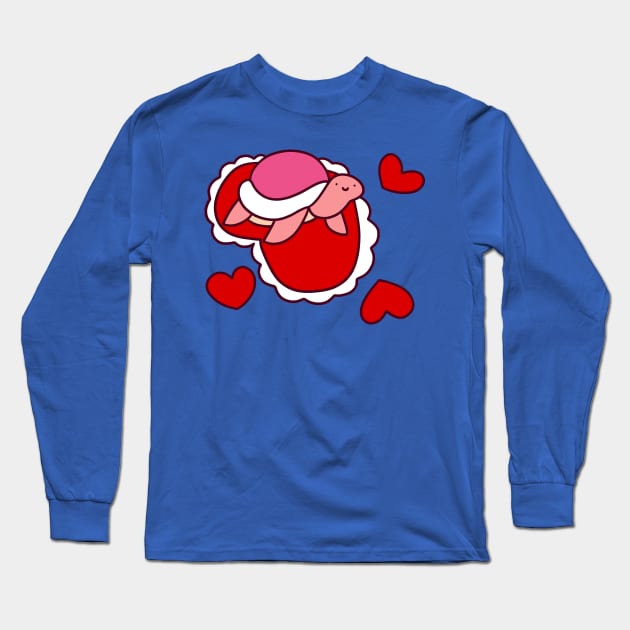 Valentine Hearts Turtle Long Sleeve T-Shirt by saradaboru